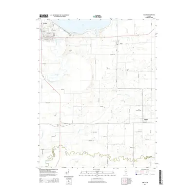 2015 Map of Carlyle, 2015 Print
