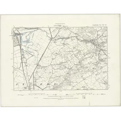1879 Map of Carmarthenshire LIII.SE, 1889 Print