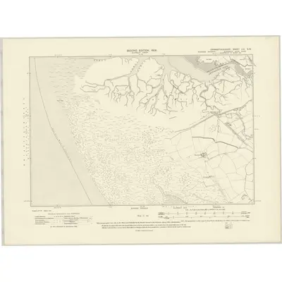 1905 Map of Carmarthenshire LIII.SW, 1908 Print
