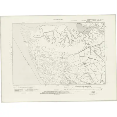 1913 Map of Carmarthenshire LIII.SW, 1922 Print
