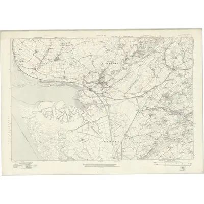 1913 Map of Carmarthenshire LIII, 1922 Print