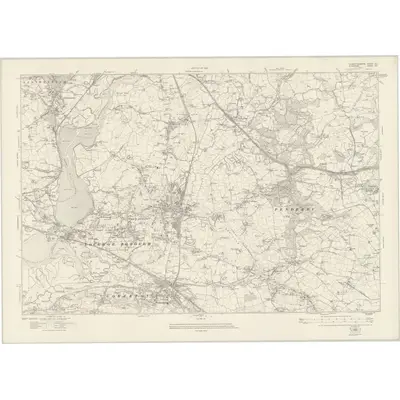 1913 Map of Carmarthenshire LIX, 1921 Print