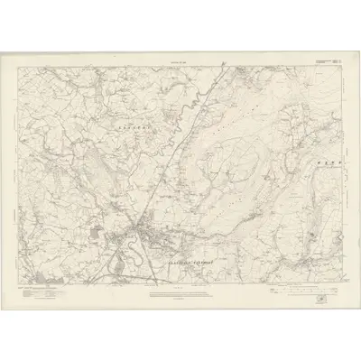 1913 Map of Carmarthenshire LV, 1921 Print