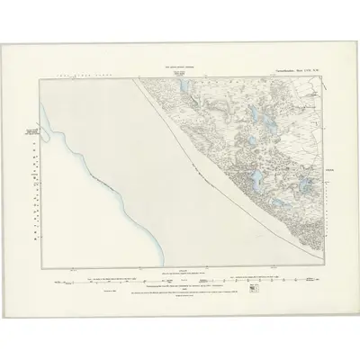 1879 Map of Carmarthenshire LVII.NW, 1889 Print