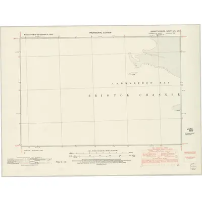 1950 Map of Carmarthenshire LVII.SW, 1952 Print