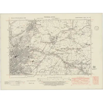 1938 Map of Carmarthenshire LVIII.NE, 1948 Print