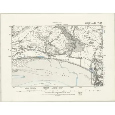 1878 Map of Carmarthenshire LVIII.NW, 1889 Print