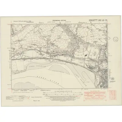 1938 Map of Carmarthenshire LVIII.NW, 1948 Print
