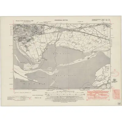 1938 Map of Carmarthenshire LVIII.SE, 1948 Print