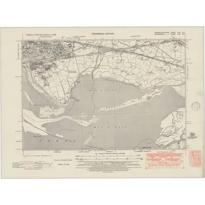 1938 Map of Carmarthenshire LVIII.SE, 1948 Print