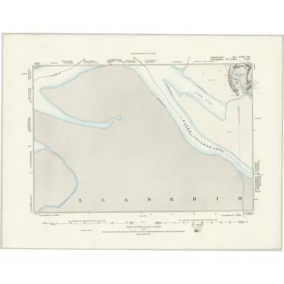 1878 Map of Carmarthenshire LVIII.SW, 1889 Print