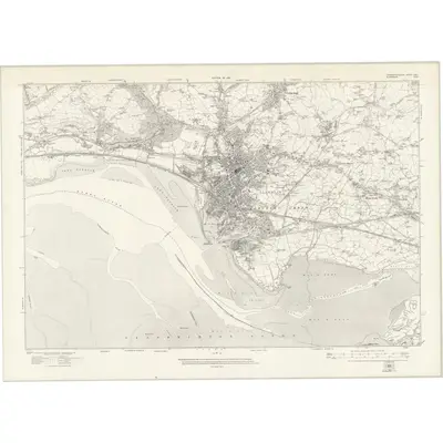 1913 Map of Carmarthenshire LVIII, 1921 Print