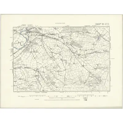 1887 Map of Carmarthenshire VII.SE, 1888 Print