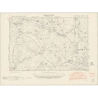 1948 Map of Carmarthenshire VIII.SE, 1953 Print
