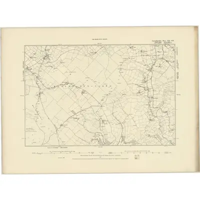 1886 Map of Carmarthenshire VIII.SW, 1887 Print