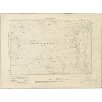 1904 Map of Carmarthenshire VIII.SW, 1907 Print