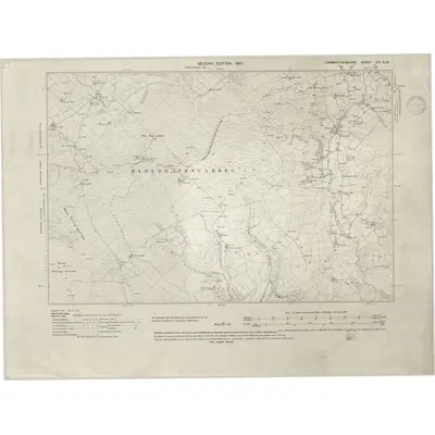 1904 Map of Carmarthenshire VIII.SW, 1946 Print