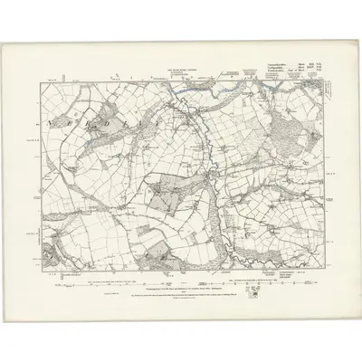 1887 Map of Carmarthenshire XII.NE, 1889 Print