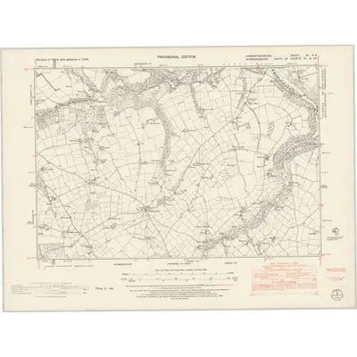 1948 Map of Carmarthenshire XII.SE, 1953 Print
