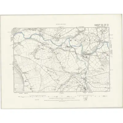 1887 Map of Carmarthenshire XIII.NE, 1888 Print