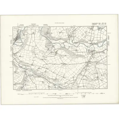 1886 Map of Carmarthenshire XIV.NE, 1888 Print