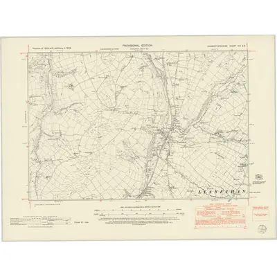 1948 Map of Carmarthenshire XIV.SE, 1953 Print