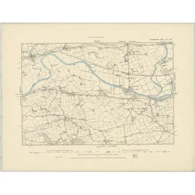 1887 Map of Carmarthenshire XL.NW