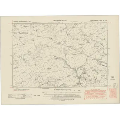 1947 Map of Carmarthenshire XL.SW, 1950 Print