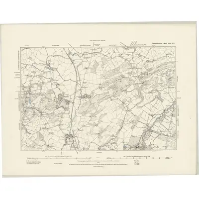 1876 Map of Carmarthenshire XLI.SE, 1889 Print