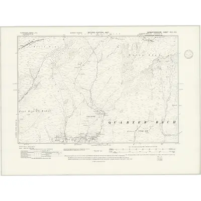 1903 Map of Carmarthenshire XLII.SE, 1946 Print