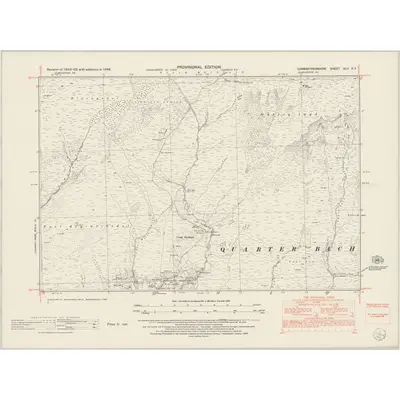 1948 Map of Carmarthenshire XLII.SE, 1953 Print