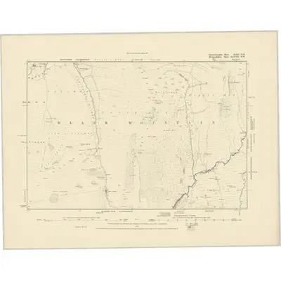 1877 Map of Carmarthenshire XLIII.NW, 1887 Print