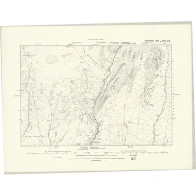 1877 Map of Carmarthenshire XLIII.SW, 1887 Print
