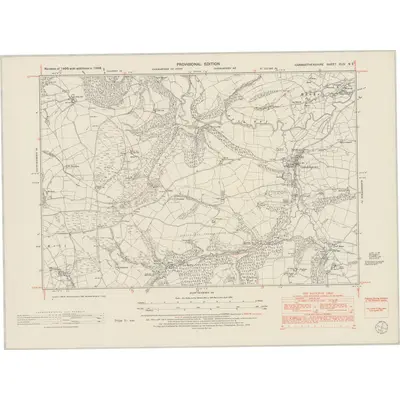 1948 Map of Carmarthenshire XLIV.NE, 1953 Print