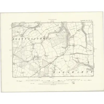 1888 Map of Carmarthenshire XLIV.SE
