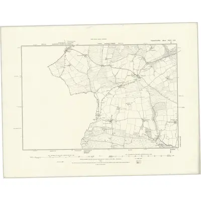 1887 Map of Carmarthenshire XLIV.SW, 1888 Print