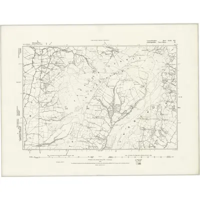 1876 Map of Carmarthenshire XLIX.SE, 1889 Print