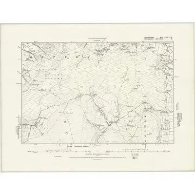 1876 Map of Carmarthenshire XLIX.SW, 1889 Print