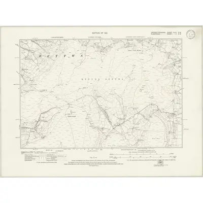 1913 Map of Carmarthenshire XLIX.SW, 1921 Print