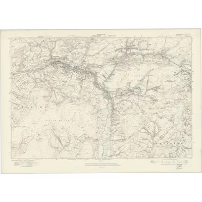 1913 Map of Carmarthenshire XLIX, 1921 Print