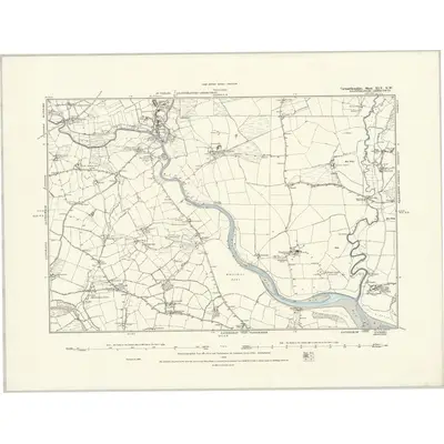 1886 Map of Carmarthenshire XLV.NW, 1888 Print