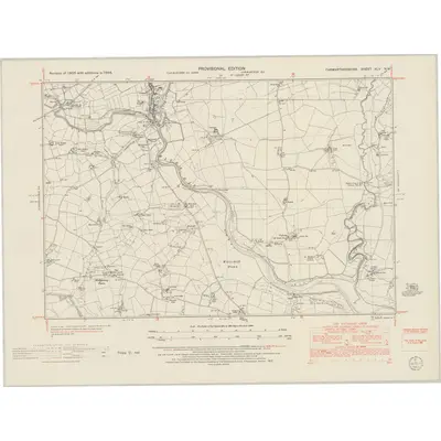 1948 Map of Carmarthenshire XLV.NW, 1953 Print