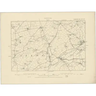 1887 Map of Carmarthenshire XLVI.NE