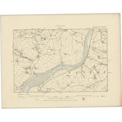 1887 Map of Carmarthenshire XLVI.NW