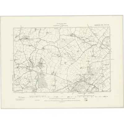 1879 Map of Carmarthenshire XLVI.SE, 1889 Print