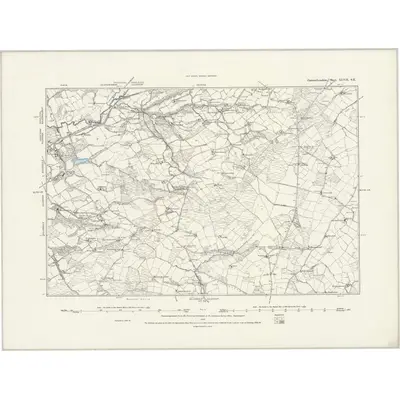 1878 Map of Carmarthenshire XLVII.SE, 1888 Print