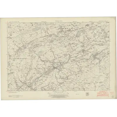 1948 Map of Carmarthenshire XLVII, 1953 Print