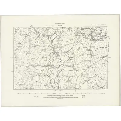 1876 Map of Carmarthenshire XLVIII.SW, 1888 Print