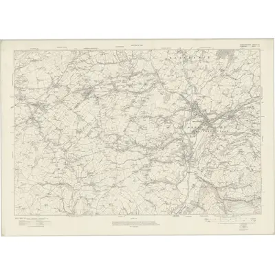 1913 Map of Carmarthenshire XLVIII, 1921 Print