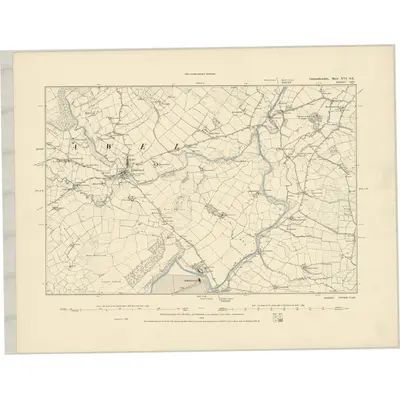 1886 Map of Carmarthenshire XVI.SE